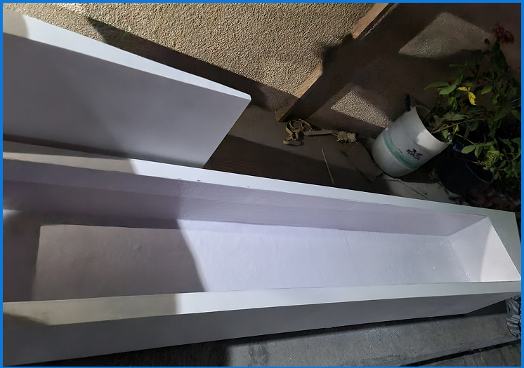 GRP Lining of Planter Boxes, Sharjah