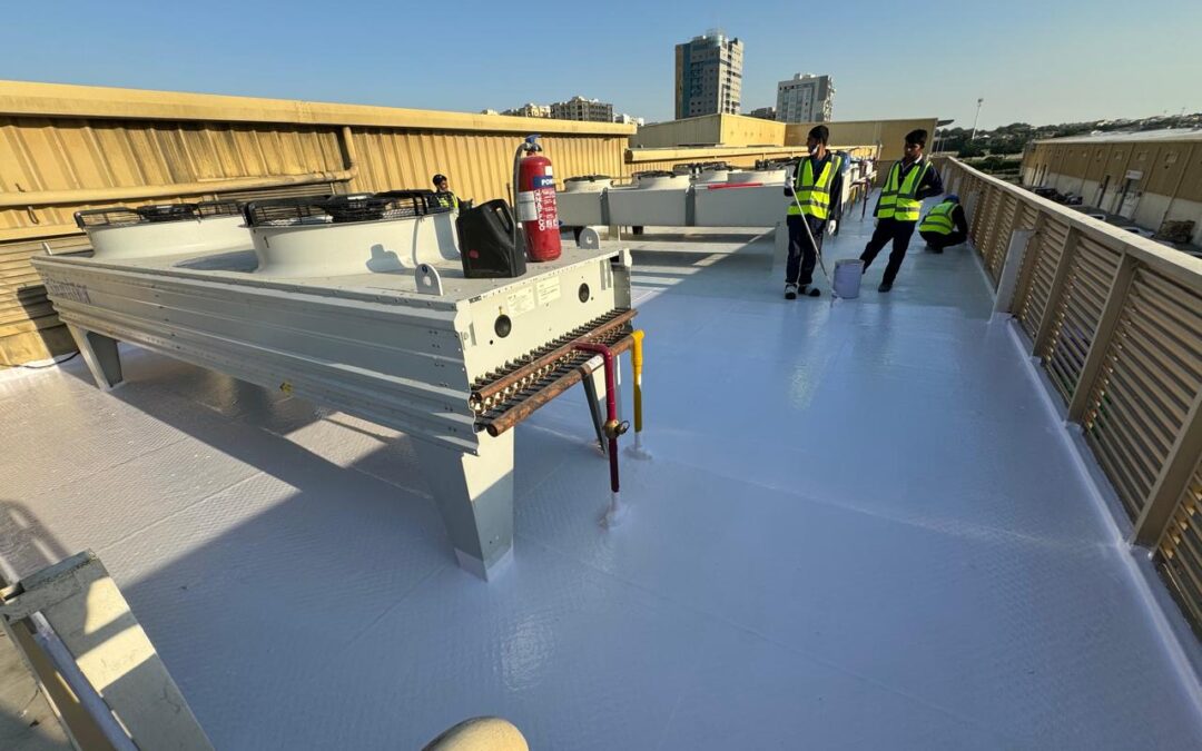 Waterproofing of metal roof and Repairing, Dubai Bakery