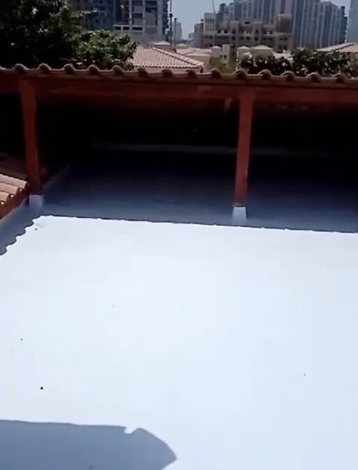 Waterproofing of Roof having Gravel and Clay Tiles, Dubai