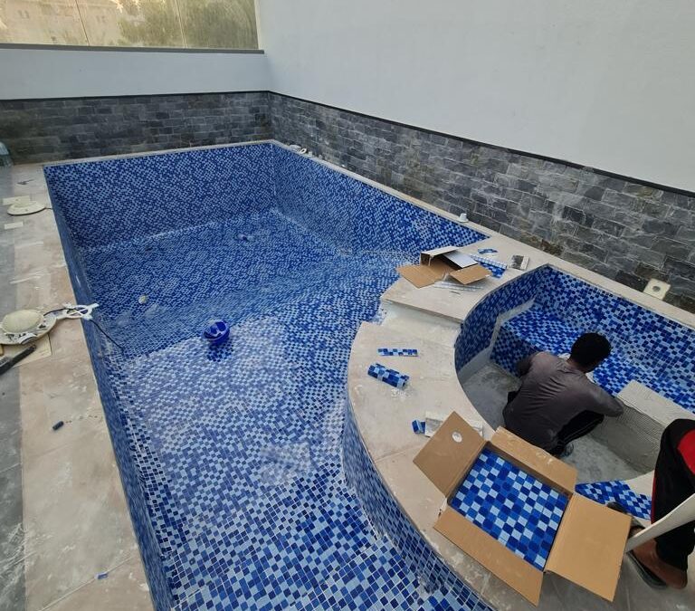 GRP Lining for Two Leaking Swimming Pools, Dubai