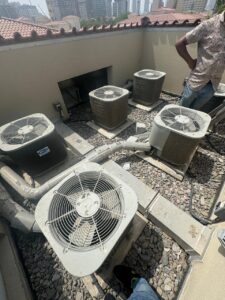 removal of gravel to repair the roof by salman syed technical services