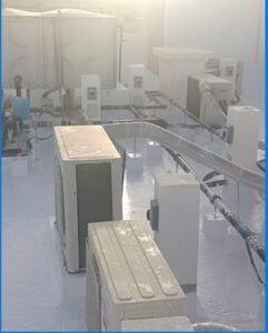 repairing of ac unit platform on roof by salman syed technical services